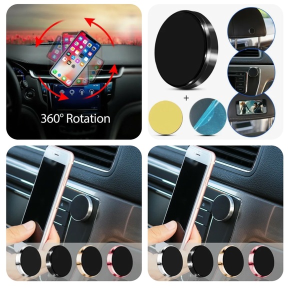 Magnetic Universal Car Mount Mount for Mobile Phone Samsung Galaxy Phone- - Picture 3 of 9